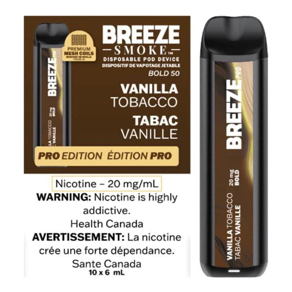 BREEZE PRO DISPOSABLE - VANILLA TOBACCO