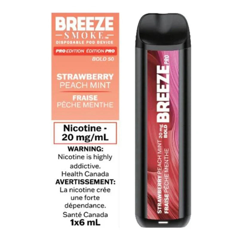 BREEZE PRO JETABLE - FRAISE PÊCHE MENTHE