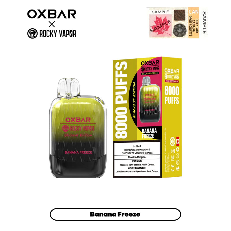 Rocky Vapor OXBAR G-8000 - Gelée de banane