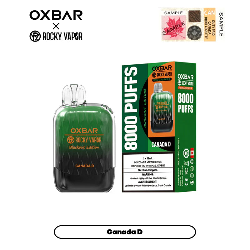 Rocky Vapor OXBAR G-8000 - Canada D