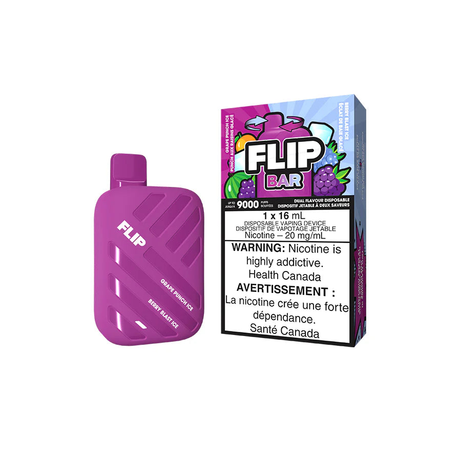 Flip Bar Disposable - Grape Punch Ice & Berry Blast Ice