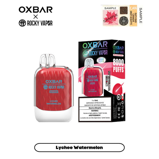 Rocky Vapor OXBAR G-8000 - Litchi Pastèque