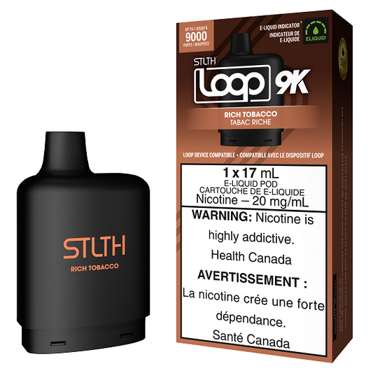 STLTH Loop 2 9K Pod - Rich Tobacco