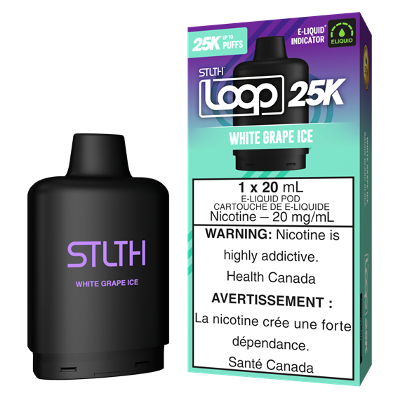 STLTH Loop 2 25K Pod - White Grape Ice