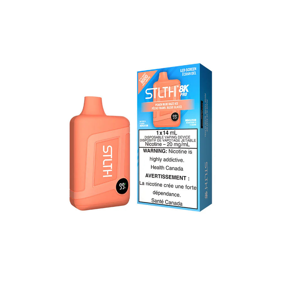 STLTH 8K PRO PEACH BLUE RAZZ ICE DISPOSABLE