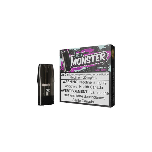 STLTH MONSTER Pod Pack - Grape Ice 2/PK