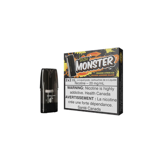 STLTH MONSTER Pod Pack - Orange Citrus Ice 2/PK