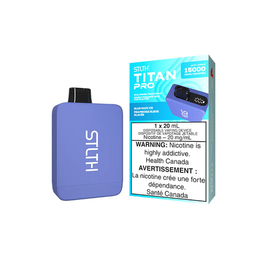 STLTH TITAN PRO 15K BLUE RAZZ ICE DISPOSABLE