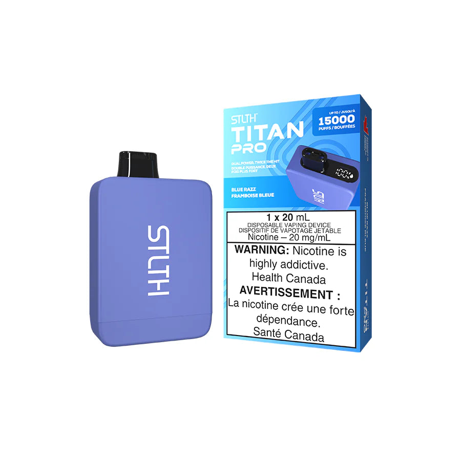 STLTH TITAN PRO 15K BLUE RAZZ DISPOSABLE