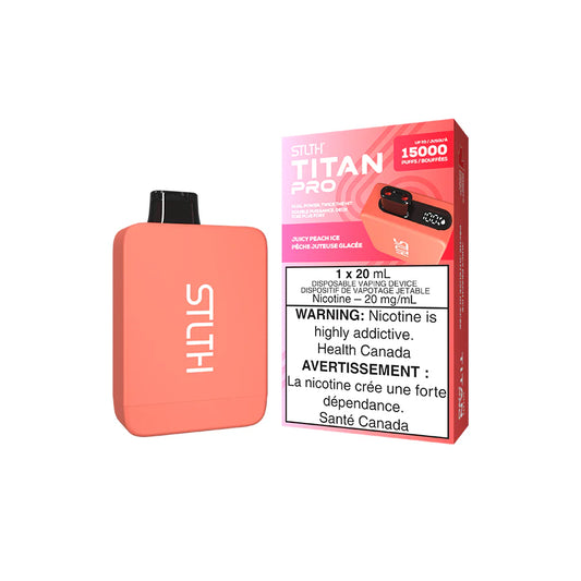 STLTH TITAN PRO 15K JUICY PEACH ICE DISPOSABLE