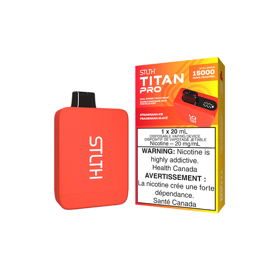 STLTH TITAN PRO 15K STRAWNANA ICE DISPOSABLE