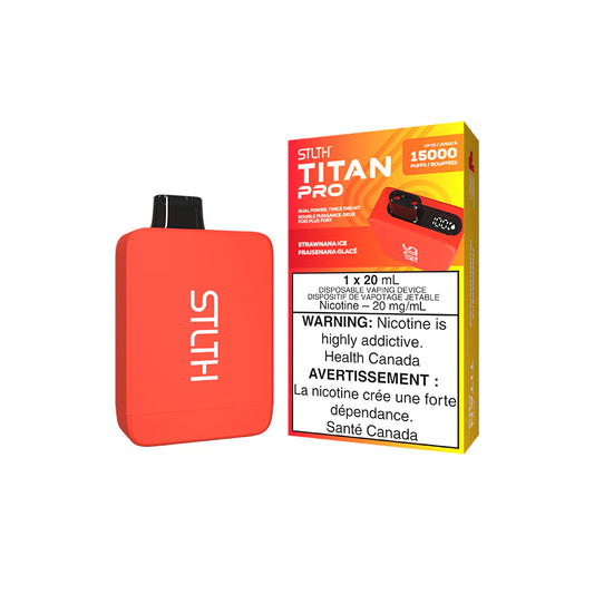 STLTH TITAN PRO 15K STRAWNANA ICE DISPOSABLE