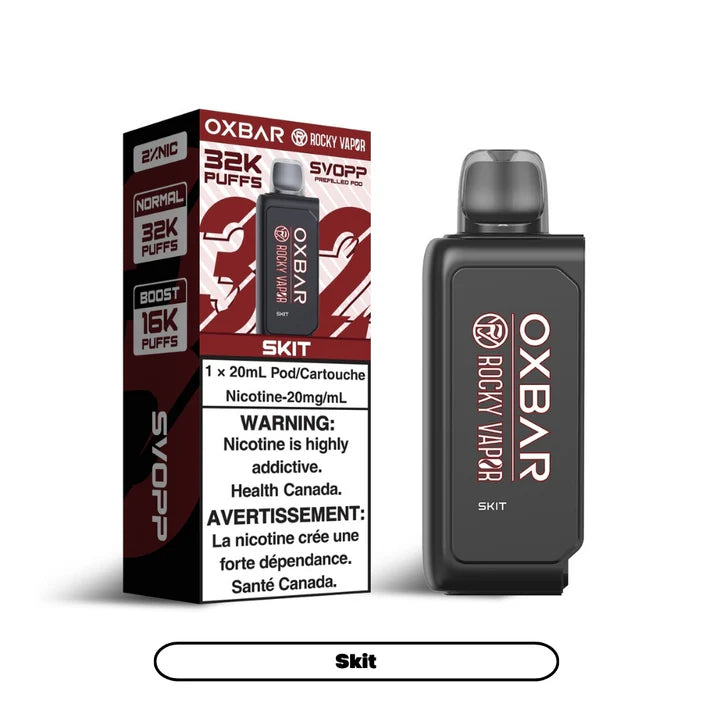 SVOOP ROCKY VAPOR OXBAR 32K PREFILLED POD - SKIT