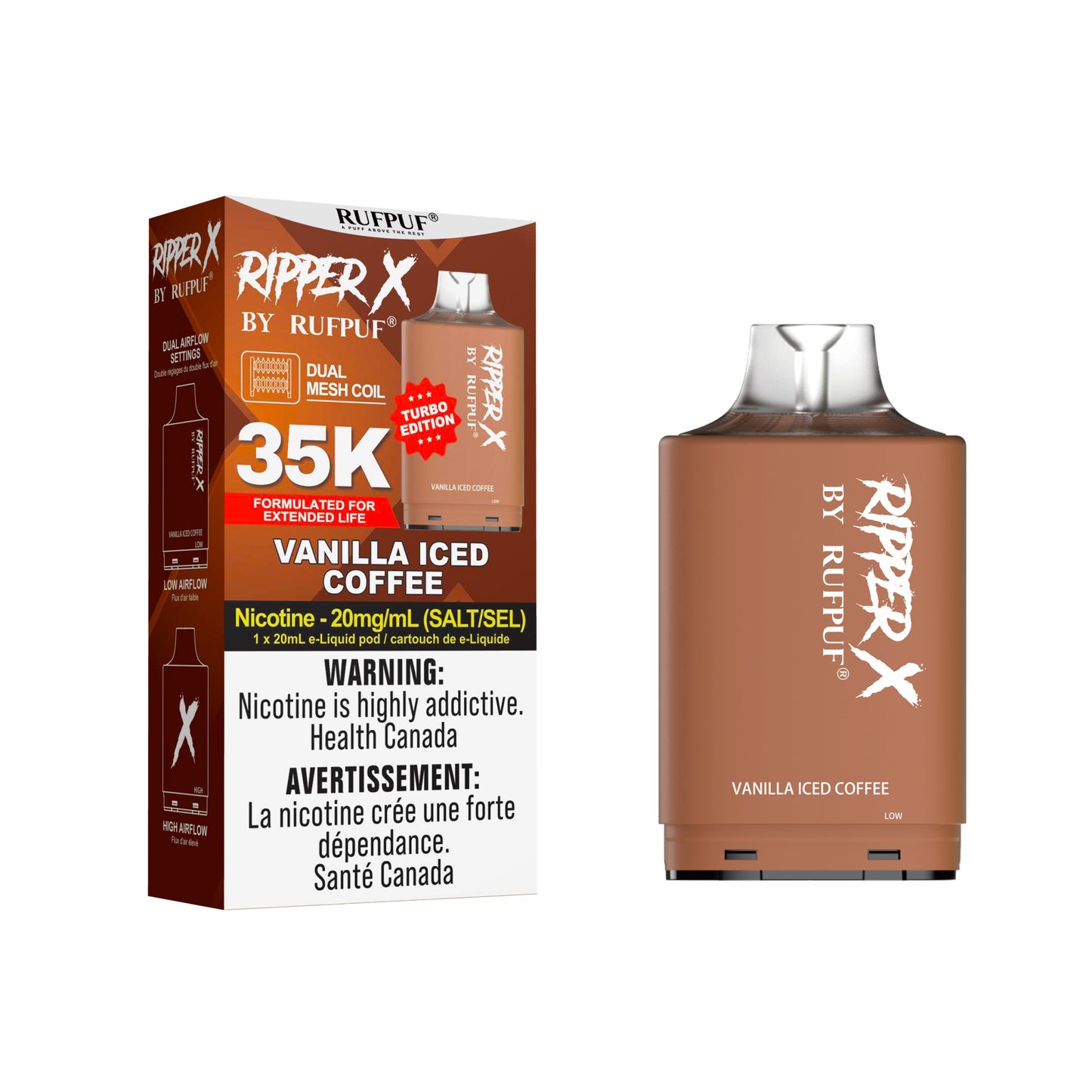 Ripper X 35K Pod - Vanilla Iced Coffee