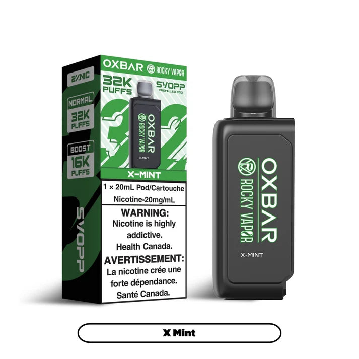 SVOOP ROCKY VAPOR OXBAR 32K POD PRÉREMPLI - X MINT