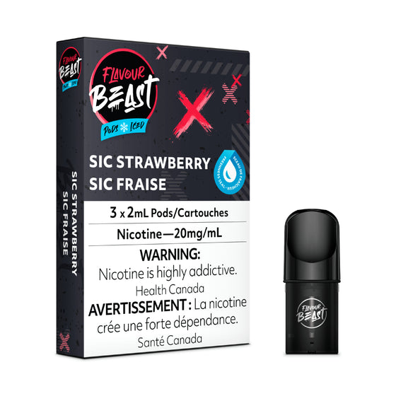 Pack de dosettes Flavour Beast - Sic Fraise glacée 3/PK