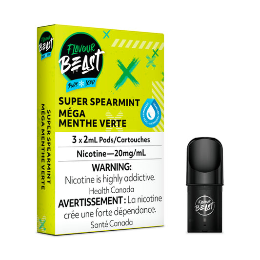 Pack de dosettes Flavour Beast - Super menthe verte glacée 3/PK