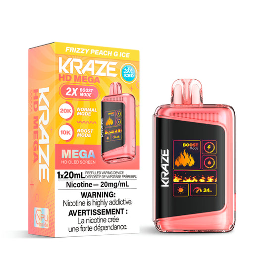 Kraze HD MEGA Disposable - Frizzy Peach G Ice