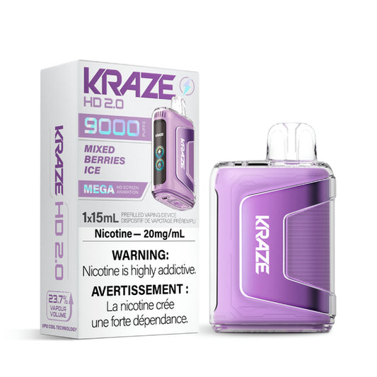 Kraze HD 2.0 Disposable - Mixed Berries Ice