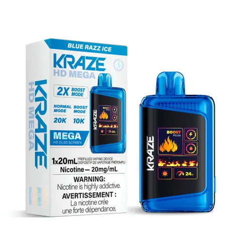 Kraze HD MEGA Disposable - Blue Razz Ice