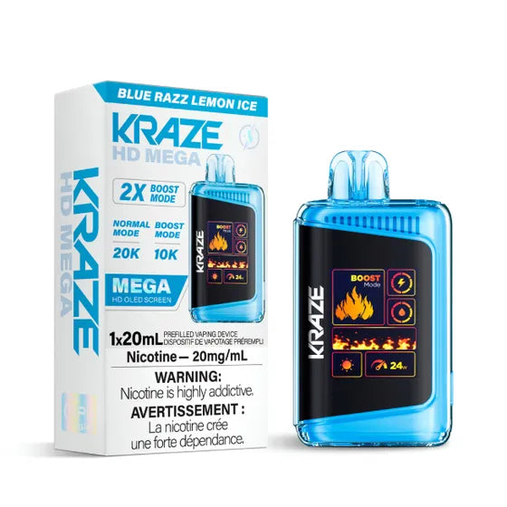 Kraze HD MEGA Disposable - Blue Razz Lemon Ice