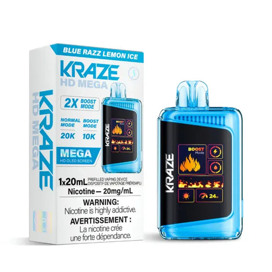 Kraze HD MEGA Disposable - Blue Razz Lemon Ice