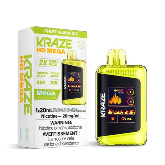 Kraze HD MEGA Disposable - Fruit Flash Ice