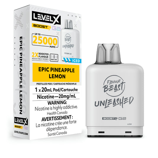 Flavour Beast Unleashed Level X Boost Pod - Epic Pineapple Lemon Iced