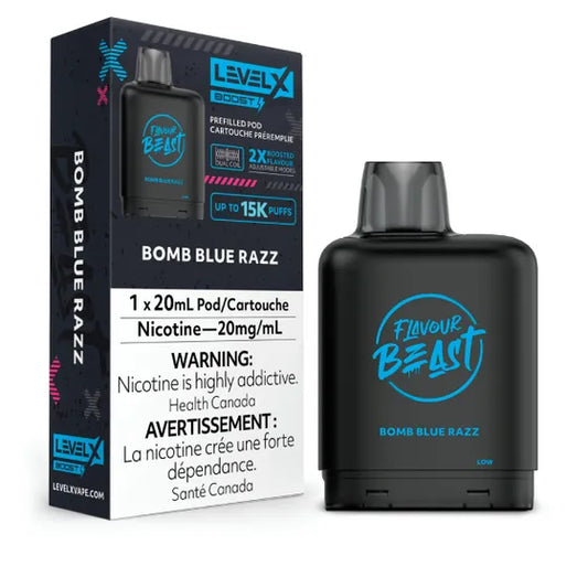 Flavour Beast Level X Boost Pod - Bomb Blue Razz