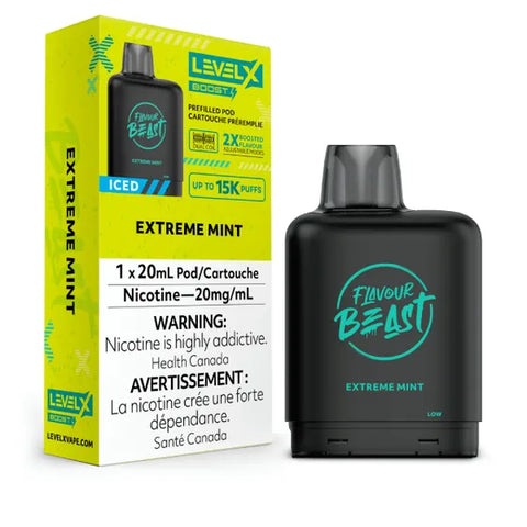 Flavour Beast Level X Boost Pod - Extreme Mint Iced