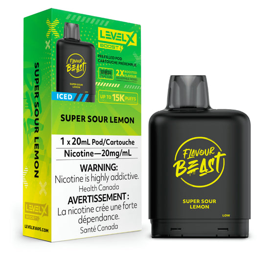 Flavour Beast Level X Boost Pod - Glacé au citron super aigre