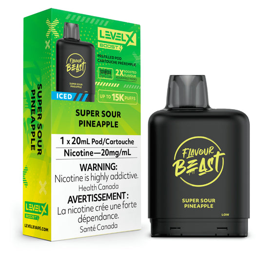 Flavour Beast Level X Boost Pod - Glacé à l'ananas super acidulé