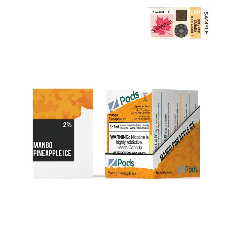 Pack de dosettes compatibles S - Mangue Ananas Glace 3/PK