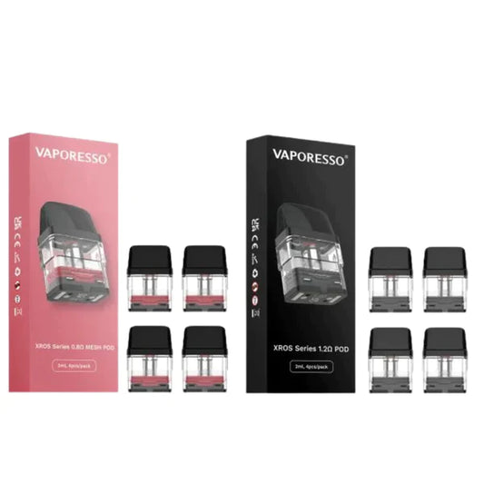 Pods de remplacement Vaporesso XROS pour Xros Mini, 2, 3, 4, Nano, Cube (4pk)