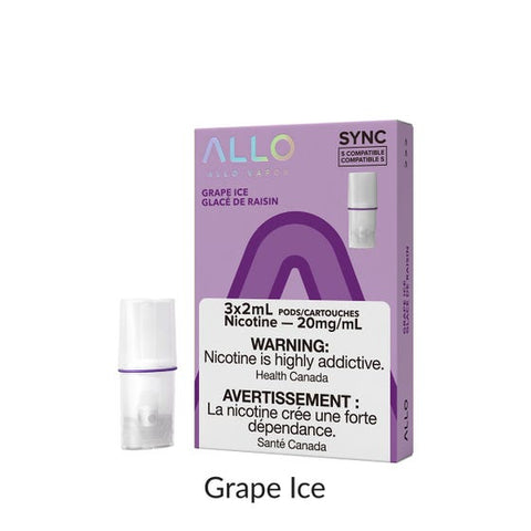 Allo Sync Pod Pack - Grape Ice 3/PK
