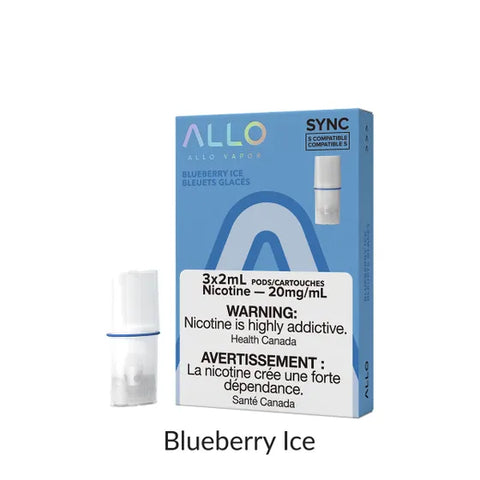 Allo Sync Pod Pack - Blueberry Ice 3/PK