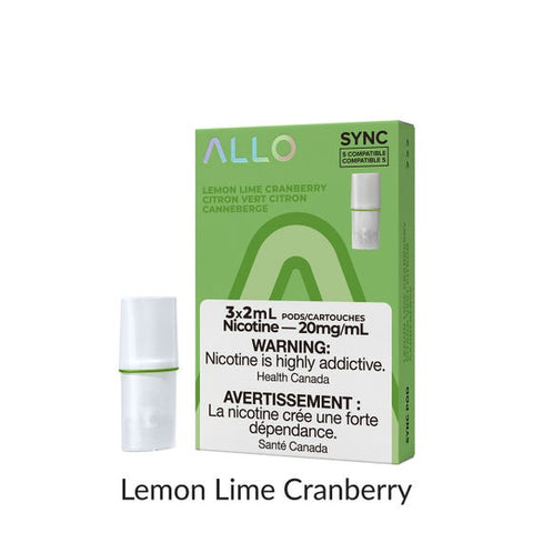 Allo Sync Pod Pack - Lemon Lime Cranberry 3/PK